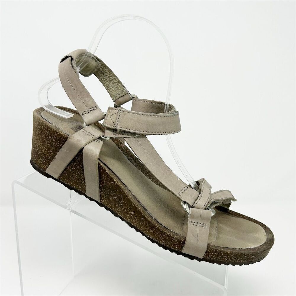 Teva Women's Gray Brown Ysidro Universal Wedge Slingback Sandals Size 11